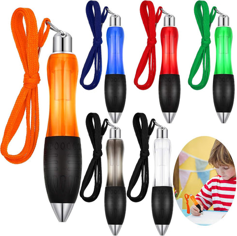 Tenare 5 Big Fat Pens with 10 Blue Extra Refills, Wide Grip Ballpoint for Arthritis Hands - Yellow, Blue, Red, Green,