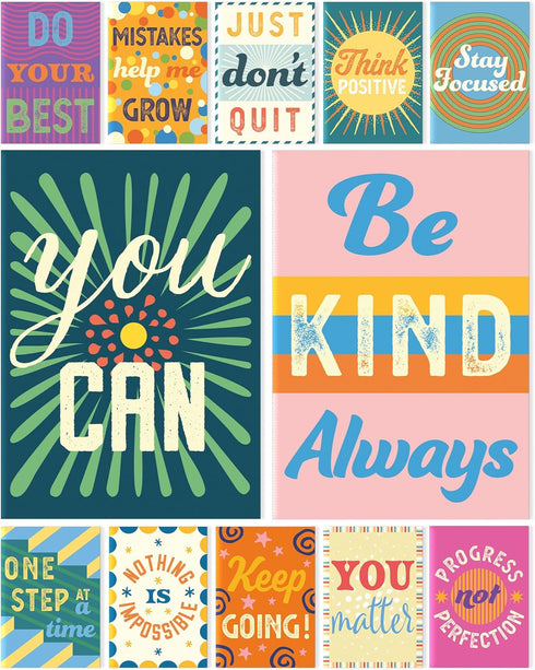 S&O Mini Notebooks Bulk Set: 12 Unique Messages, Inspirational Notepads for Kids, Mini Journals, 44 Pages, 3.5” x 5”
