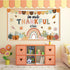 Fall Pumpkin Bulletin Board Decorations, Thanksgiving Classroom Decor with Autumn Leaves Pumpkin Cutouts