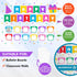 Decorably 89 Pcs Happy Birthday Bulletin Board Set for Classroom, Birthday Wall Decorations