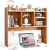 Nova Microdermabrasion Wooden Desktop Bookshelf with 6 Shelves3-Tier Desk Organizer Hutch for