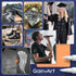 Set 2 Gain-Art White Fabric Marker for Dark Clothes, Wash-Resistant, No Bleed, Quick Dry Professional Dual Tip Pen