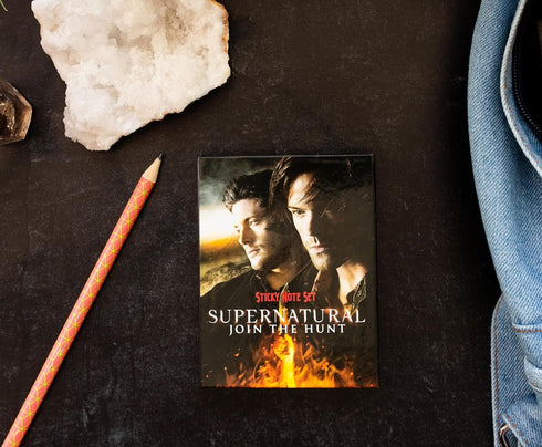 Supernatural Sticky Note and Sticky Tab Box Set, Notepad Stationery Paper for Organization and Note-Taking
