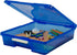 Storex Classroom Craft Project Box – Stacking Plastic Organizer, Fits 12x12 Scrapbooking Paper, Blue, 5-Pack