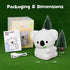 Greprety 3-Level Koala Night Light Squishy Silicone Nursery Breastfeeding Nightlight with Timer Warm White & RGB Color
