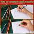 JULMELON 72PCS Christmas Party Favors Set, 36PCS Christmas Pencils with 36PCS Snowman Snowflake Erasers for Kids