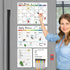 Hivillexun Magnetic Dry Erase Calendar Whiteboard Set (4-Pack) for Home, Monthly & Weekly Views, 8 Markers & Eraser