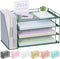 Spacrea Paper Organizer, Desk Organizers and Accessories for Desk with File organizer,