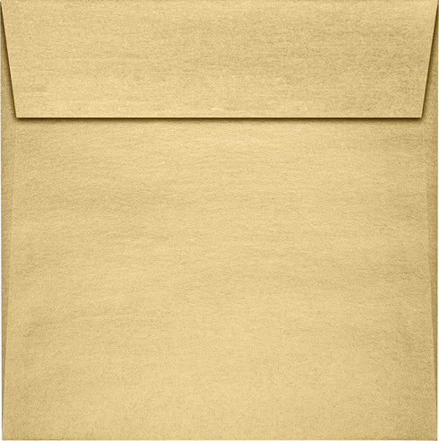 LUXPaper Square Invitation Envelopes | Peel & Press | 6" x 6" | Blonde Metallic | 81lb. Text | 50 Qty