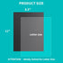 Binditek 200 Pack Binding Covers and Backs Set, 8.5 x 11 Inches, 100 Pcs 10 Mil Clear PVC Binding Covers, 100 Pcs 12