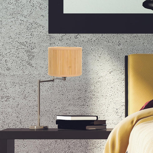 Zerodeko Small Bamboo Lampshade Retro Style Compatible Light Cover for Desk Wall and Floor Lamps Chic Vintage Design