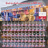 26Ft ST38 12+1 Bulbs 4th LAMPHOME Red White Blue LED String Lights, Patriotic Red White and Blue Lights Outdoor