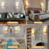 GOODATE 2700K-6500K Dimming, Set Bulbs Plug in Wall Sconces, Stepless Colors & Stepless Wall Sconces of Two with Remote