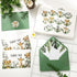 50 Pack Whaline Safari Jungle Thank You Cards with Envelopes Stickers Jungle Animal Greeting Cards Watercolor Forest