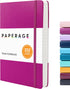 PAPERAGE Lined Journal Notebook (Raspberry) - 252 Pages, Medium 5.7 x 8 inches, 100 GSM Thick Paper, Hardcover