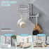 Angle Simple Swivel Towel Hook, Polished Chrome 304 Stainless Steel 3-Arm Robe Hook, Wall Mounted Towel Rack