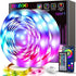 ZOZOO 100ft Led Lights for Bedroom(2 Rolls of 50ft), Smart RGB Led