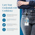 Will Well 2-Pack ID Badge Holders with Clip and Keyring, Vertical Clear Plastic Sleeves, 2.52" x 3.58", Black Reels