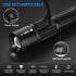 2 Pack, 5 TrixHub Rechargeable Flashlights Super Bright High Lumens Flash Light, Modes Zoomable Linternas with LCD