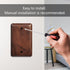 2-Pack 1-Gang Blank Outlet Cover Wall Plate, Solid Wood Cover Plate in Premium North American Walnut