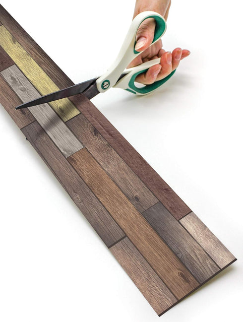 Teacher Created Resources Reclaimed Wood Straight Rolled Border Trim - 50ft for Bulletin Boards, Walls, Classrooms