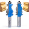2PCS Architectural Molding Router Bit Set with 1/2" Shank for Woodworking