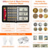 Coin Collection Book with 520 Pockets, Coin Holders, Coin Albums for Collectors, Paper Money Binder Organizer with Lock