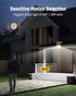 SUPERDANNY Solar Motion Sensor Outdoor Flood Lights, 113 Bright LEDs with 16ft Cable, IP65 Waterproof Security Light