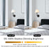 Generic Modern White Linen Wall Sconce, Handcrafted Wall Mounted Lamp with Double-Angle Arm, Hardwired Light Fixture