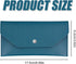 Leather Cash Envelope Wallet, Blue Cash Holder Wallet, Practical Reusable Money Organizer Pouch for Budget