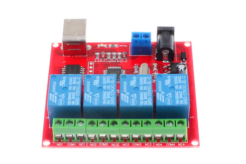 NOYITO 4-Channel 12V Computer USB Control Switch Relay Module, Plug and Play, Suitable for PC Smart Controller