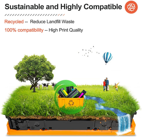 v4ink Remanufactured 410A Toner Cartridge Replacement for HP Color Pro M452dn M452dw (1 Pack Black)