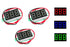 NOYITO 0.36 inches LED Ultra-small DC Digital Voltmeter, 2-Wire Battery Tester, Pack of 3