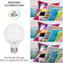 G25 (G80) Bulb 8W, 60W 120V, E26 5000K, Pack 3 Simba Lighting LED Vanity Globe Light for Bathroom, Makeup Mirror |