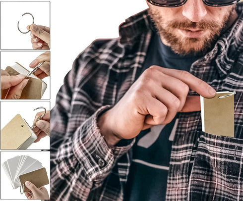 500 2x3 Inch 2x3 2 3 MotBach Pcs Flash Cards Index Cards with Ring Lined Note Card Bood Flashcards, Mini Blank Flash