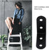 20pcs 40x40x2.0mm Luxshiny Thickened Black Stainless Steel Corner Braces Heavy Duty Corner Shelf Brackets Angle