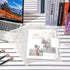 Yeaqee 50 Pcs Poly Envelopes, Clear File Folders with Snap Button Closure, US Letter A4 Size, Label Pocket