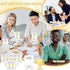 Juinte 60 Sets Employee Appreciation Gifts Bulk Trophy Pins with Thank You Cards Organza Bags Inspirational