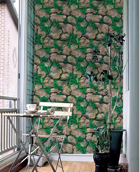 Yancorp 10ft Brick Contact Paper - Peel and Stick Self-Adhesive Wallpaper for Fireplace Kitchen Backsplash