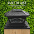 Davinci Lighting Renaissance Solar Outdoor Post Cap Lights, Bright LED Light, Includes Bases for 4x4 5x5 6x6 Posts,