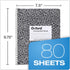 Oxford Spiral Composition Notebooks, 4 Pack, Wide Ruled Paper, 9-3/4 x 7-1/2 Inches, 80 Sheets, Black Marble Cover