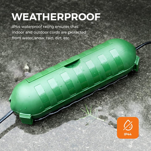 WELKIN 1-Pack Outdoor Extension Cord Cover, Water-Resistant Electrical Connection Box for AWG12-18 Cords