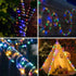 66FT 200 8 ANJAYLIA LED Solar Rope Lights Outdoor Waterproof, Solar Powered Rope String Light with Mode & Timer Remote