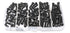 iExcell 100 Pcs SAE #8-32 x 3/8", 1/2", 5/8", 3/4", 1" Alloy Steel Hex Socket Head Cap Screws
