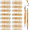 Bridal Shower Pens - Bamboo Retractable Ballpoint Pen Wedding Favors Bulk (100 Pieces) | Guest Book Pens for Bridal