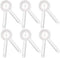12 Inch Transparent Goniometer Protractor Ruler, 360 Degree Plastic Angle Ruler for Body Measuring Tape (6 Pieces)