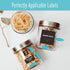 Hebayy 234 Minimalist Kitchen Food Labels, 216 Preprinted Stickers for Pantry Containers, Waterproof, No Residue