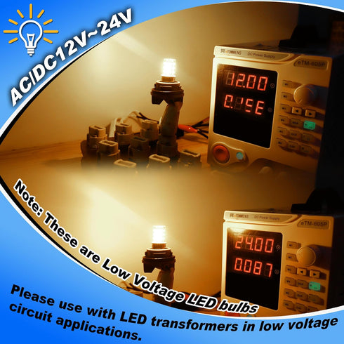 GY6.35 Bulb 12-24V 4W 35W-40W Bulb 2700K GY6.35/G6.35 Non-Dimmable, 5 Pack Heifymi Light AC/DC Equivalent Halogen Warm
