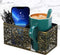 Desk Organizer with Clip-on Cup Holder, Pencil Holder, Phone Holder for Beverages and Accessories at Home Office