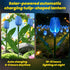 X-GiftKey 6PACKS Garden Gifts for Mother Day Decorations - Cute Artificial Tulip Blue Flower with Outdoor Path Lights